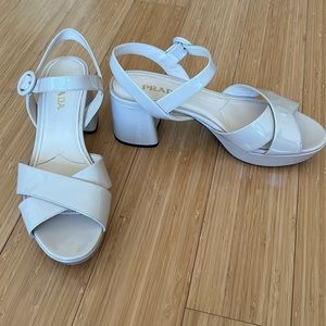 Prada like new platform sandals